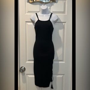 Black midi dress size S